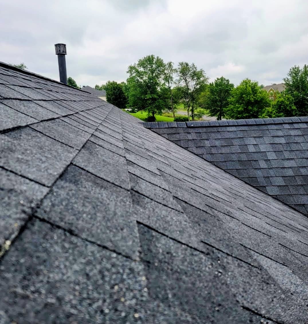 Low angle view of shingle work